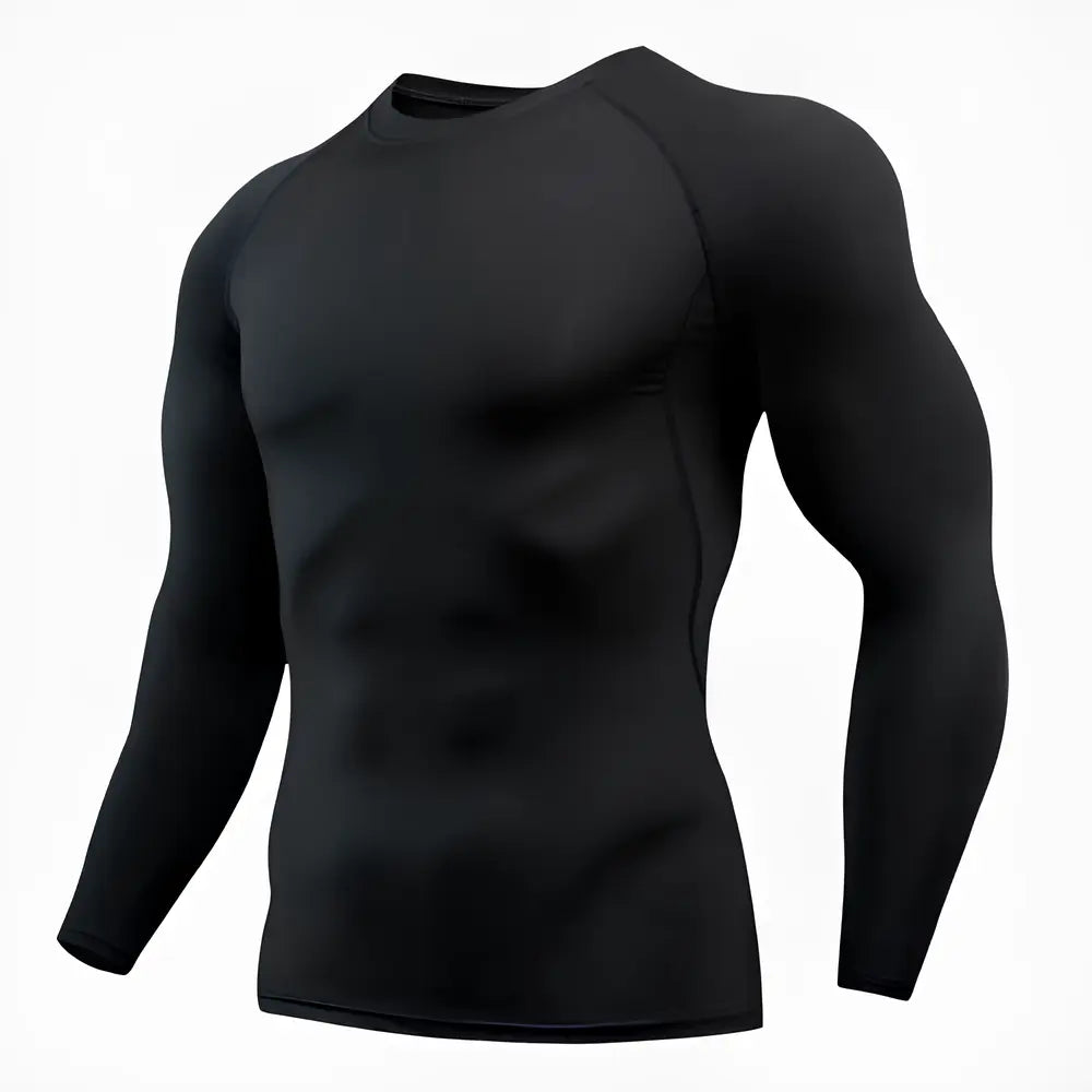 Camisa-de-Compressão-Preta-Flexitex-Tecnológica