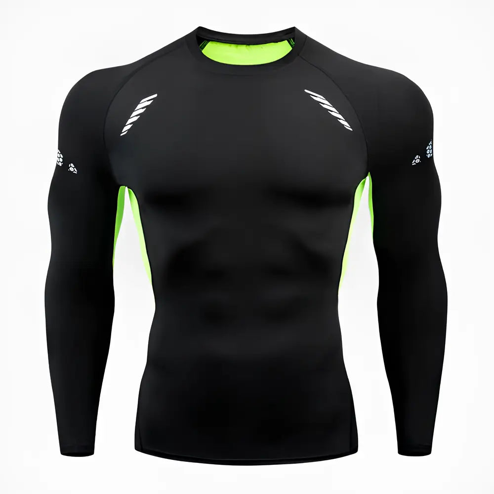 Camisa-de-Compressão-Preta-Flexitex-Tecnológica