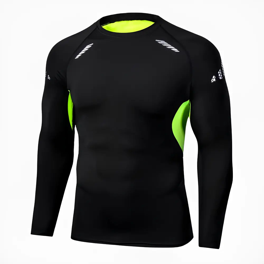 Camisa-de-Compressão-Preta-Flexitex-Tecnológica